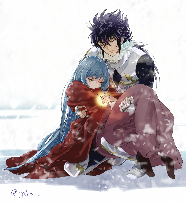 lyfia and gullinbursti frodi (saint seiya and 1 more) drawn by jobo_(isi88)