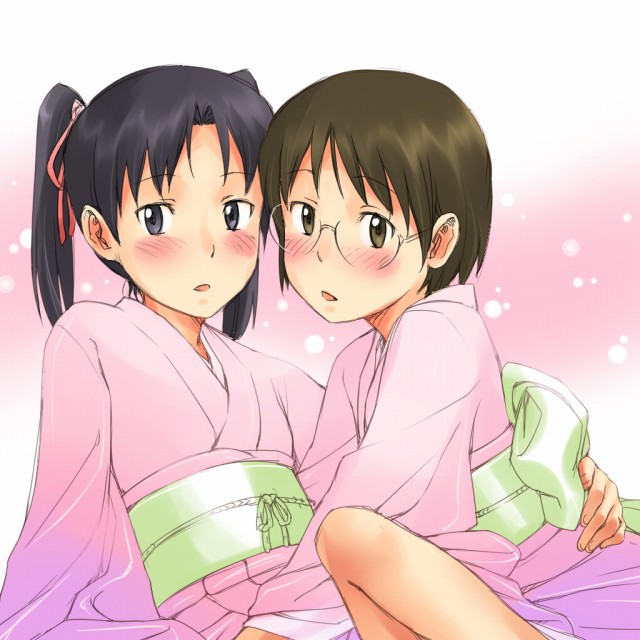 amasawa yuuko and okonogi yuuko (dennou coil) drawn by mosha