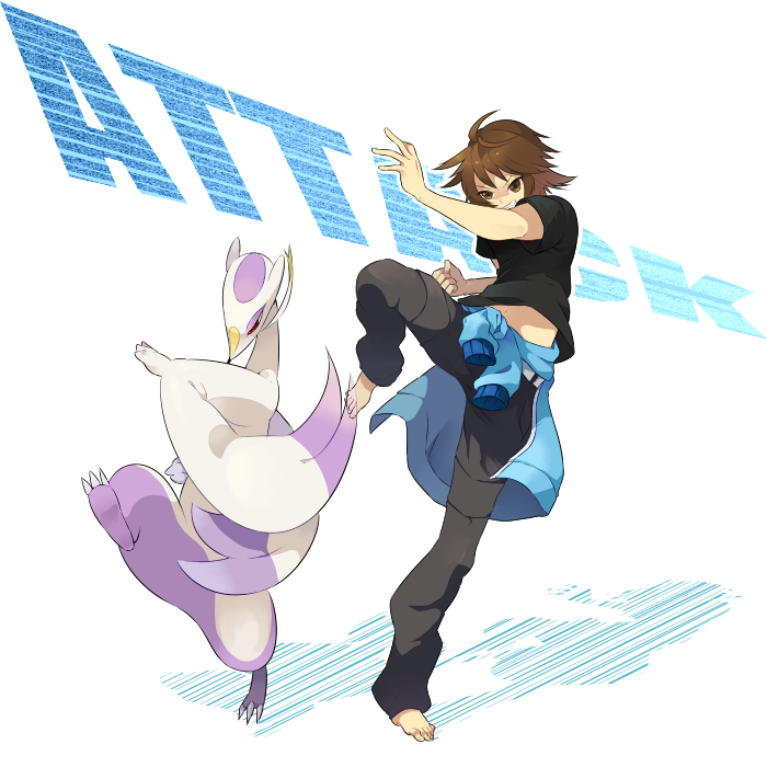 hilbert and mienshao (pokemon and 1 more) drawn by o0str0o