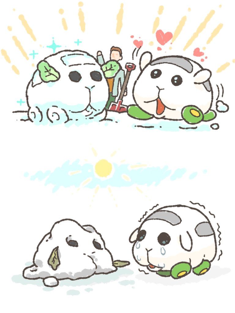 shiromo and shiromo's driver (pui pui molcar) drawn by kuro_shiro_(kuro96siro46)