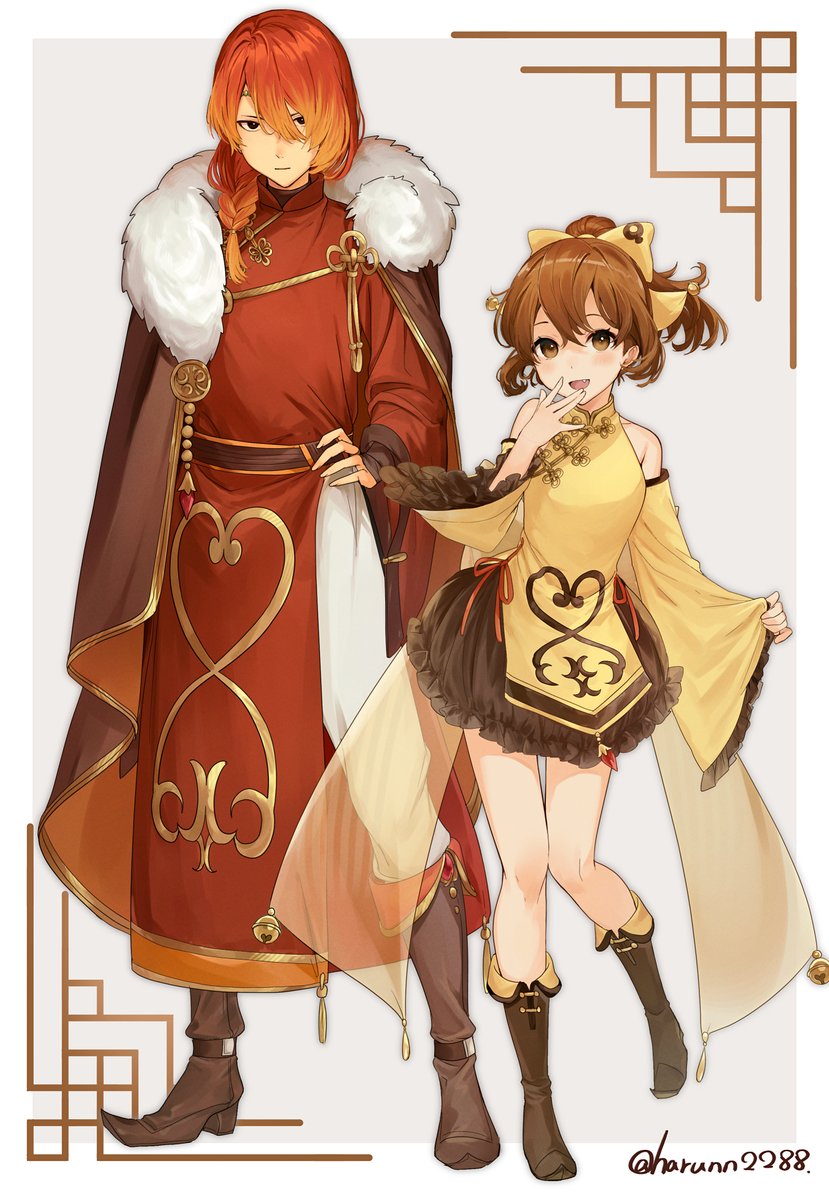 delthea and luthier (fire emblem and 1 more) drawn by haru_(nakajou-28)