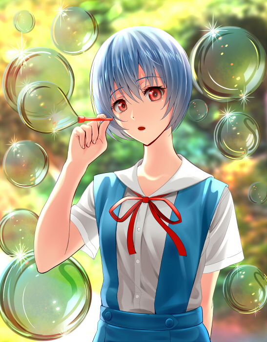 ayanami rei (neon genesis evangelion) drawn by itoguchi_(manma_melon)