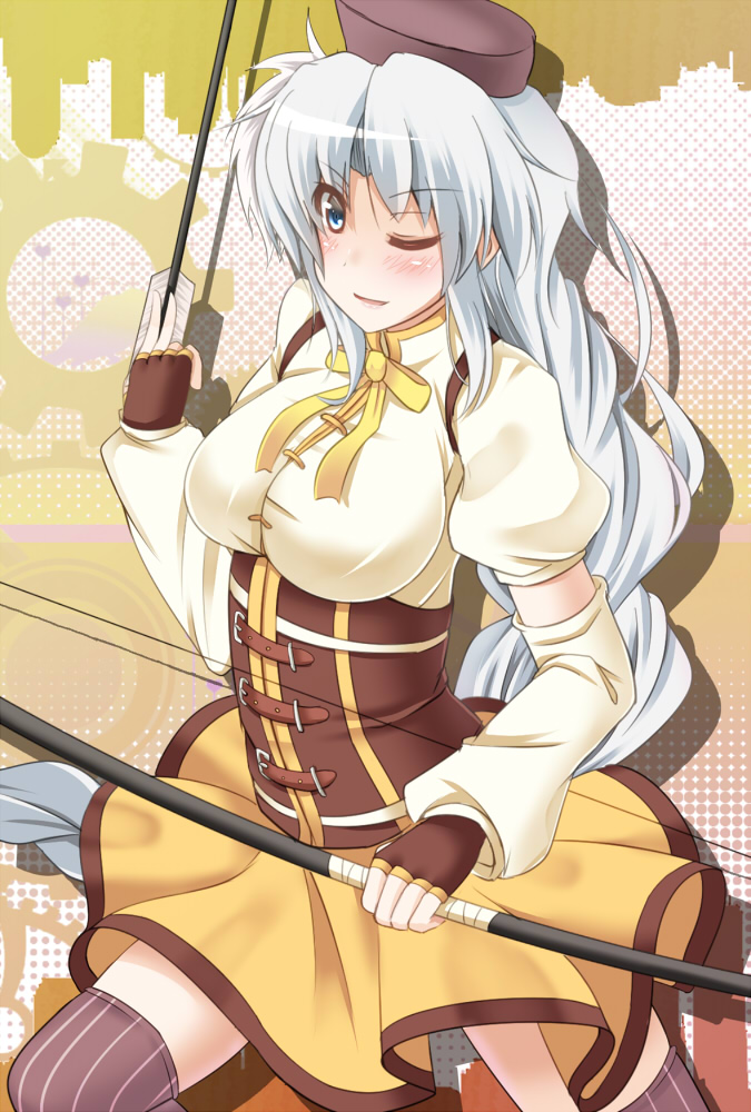 tomoe mami and yagokoro eirin (touhou and 1 more) drawn by megawatt