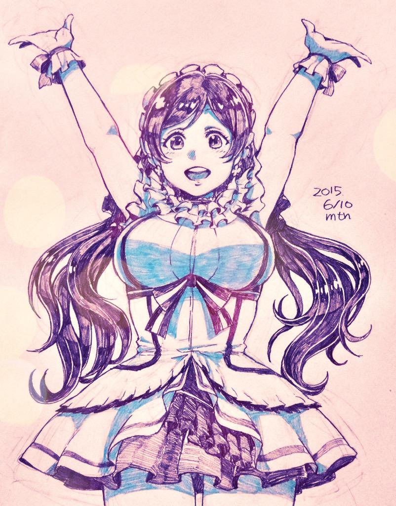 tojo nozomi (love live! and 1 more) drawn by aebj