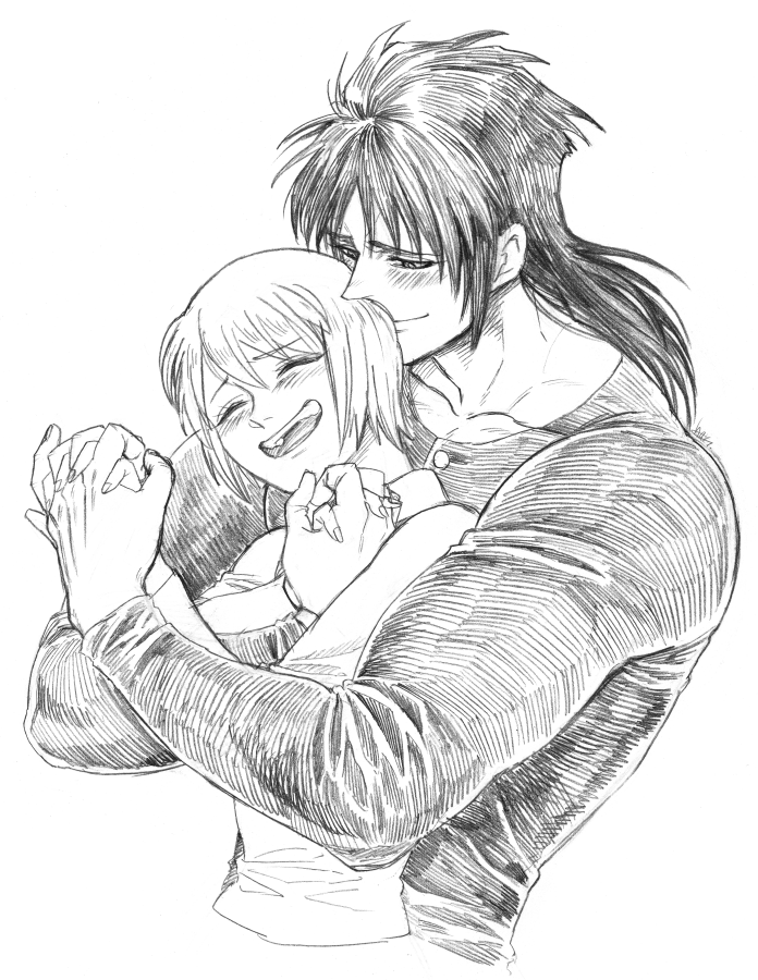 shirogane and katou narumi (karakuri circus) drawn by haru_56