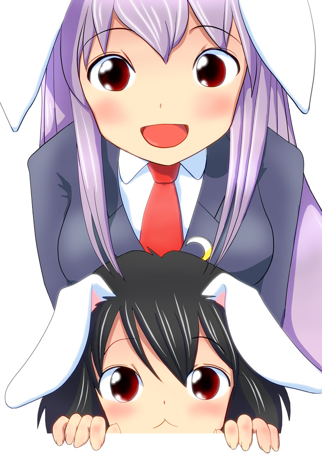 reisen udongein inaba and inaba tewi (touhou) drawn by sata-ke