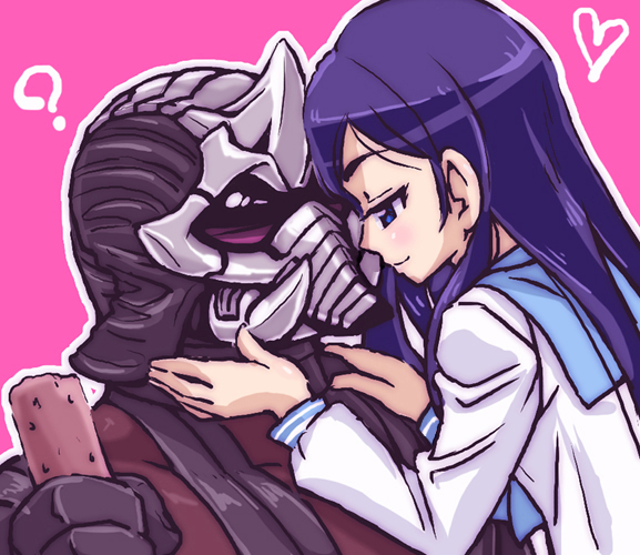 mezul and gamel (kamen rider and 1 more) drawn by zapapanda