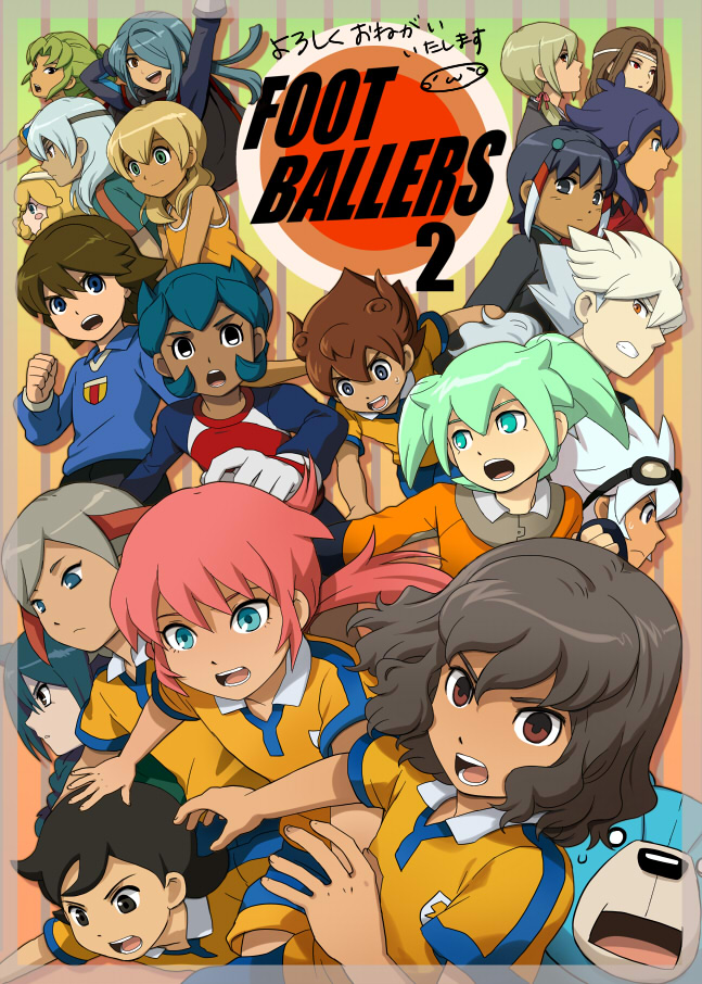 kirino ranmaru, shindou takuto, afuro terumi, kazemaru ichirouta, matsukaze tenma, and 15 more (inazuma eleven go and 2 more) drawn by mizuhara_aki