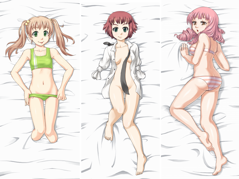 tezuka rin, ibarazaki emi, and mikado shiina (katawa shoujo) drawn by pimmy