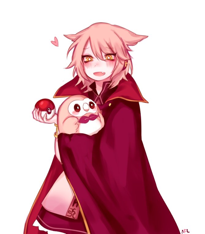 toyosatomimi no miko and rowlet (touhou and 2 more) drawn by shan