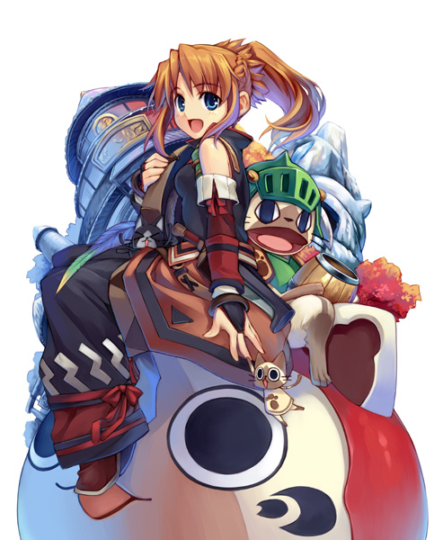 monster hunter and felyne (monster hunter and 1 more) drawn by hiiro_yuki