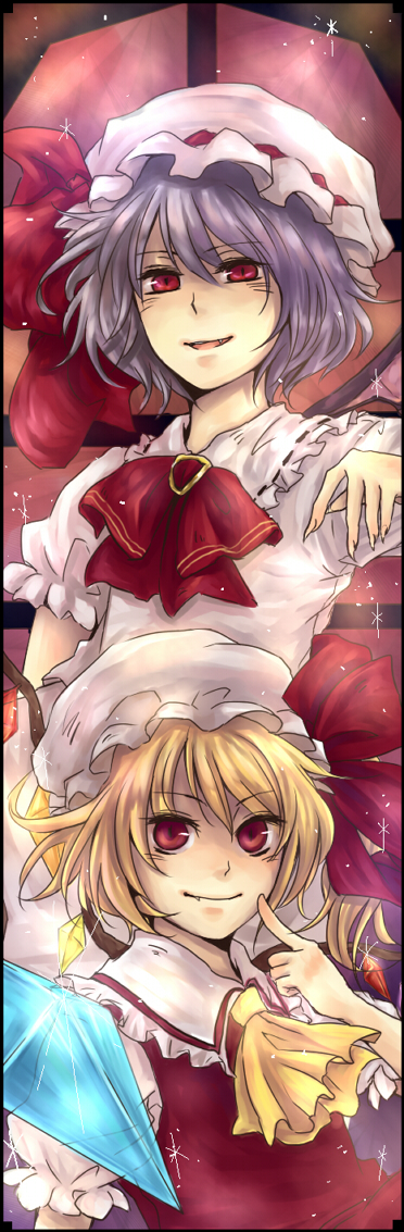 remilia scarlet and flandre scarlet (touhou) drawn by gigaslash