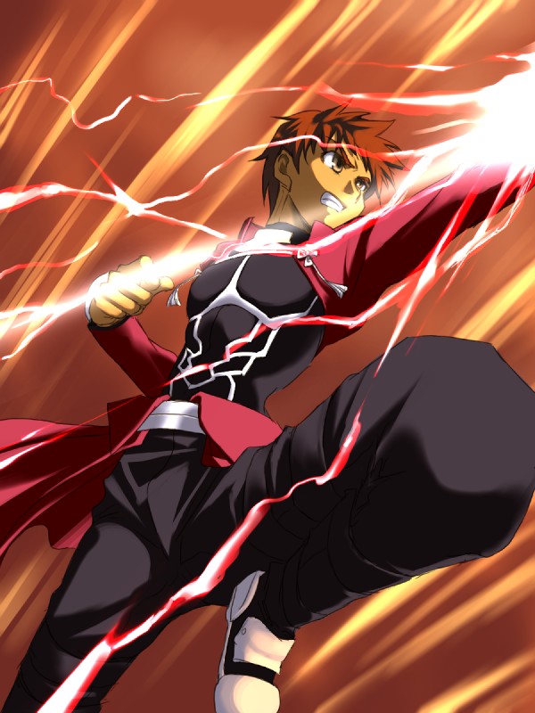 emiya shirou and archer (fate and 2 more) drawn by funnyari