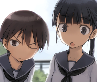 sakamoto mio and wakamoto tetsuko (world witches series and 2 more) drawn by shimada_fumikane