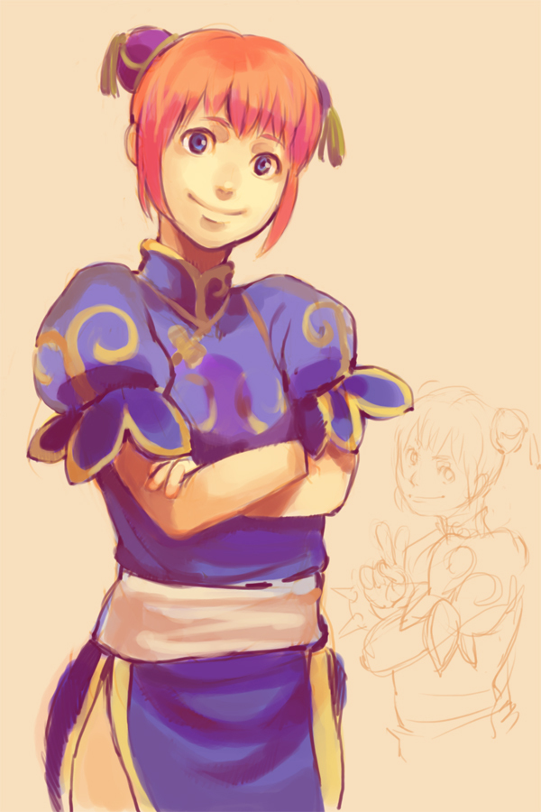 chun-li and kagura (street fighter and 1 more) drawn by algebraman