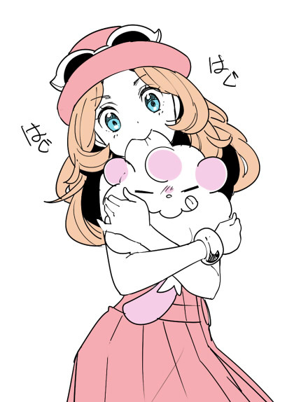 serena and swirlix (pokemon and 1 more) drawn by shuri_(84k)