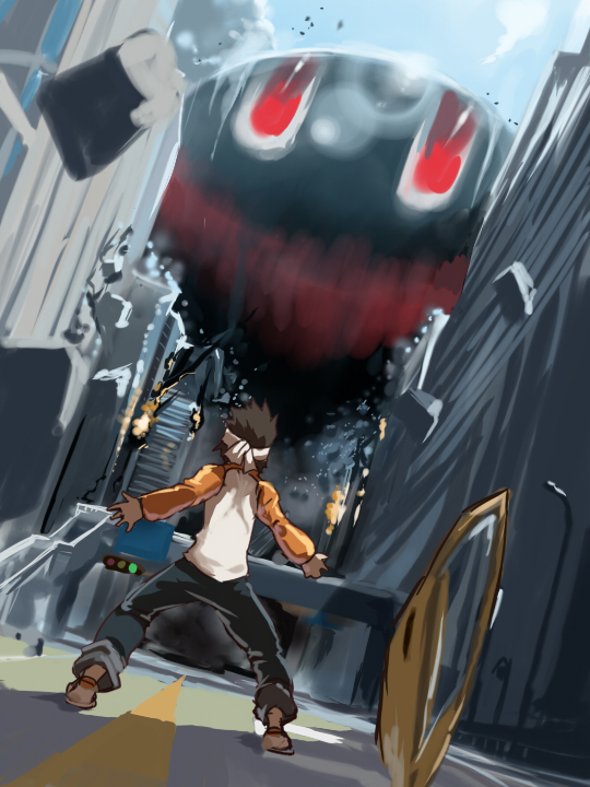 fernandez and asakura teppei (original and 2 more) drawn by kasutank