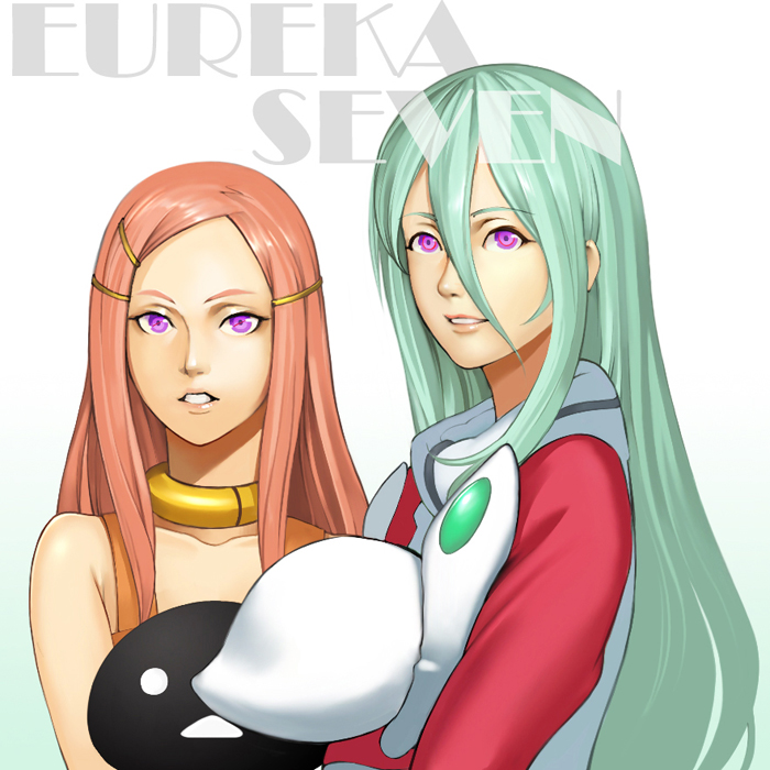 eureka, anemone, nirvash, and theend (eureka seven and 1 more) drawn by gyworz