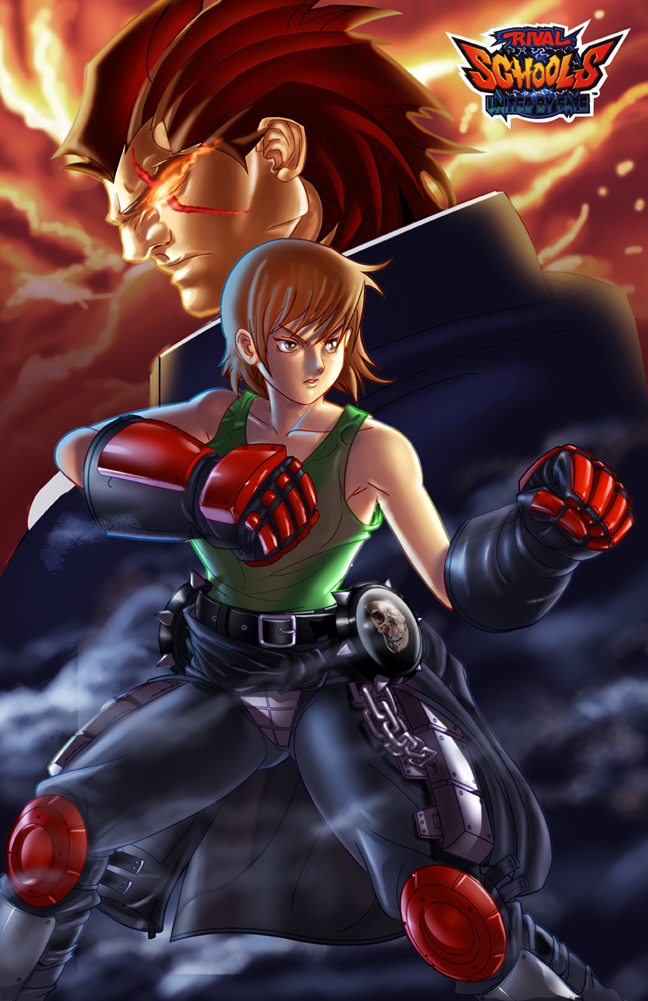 kazama akira and kazama daigo (justice gakuen and 2 more) drawn by darkeyez07 and dylanliwanag