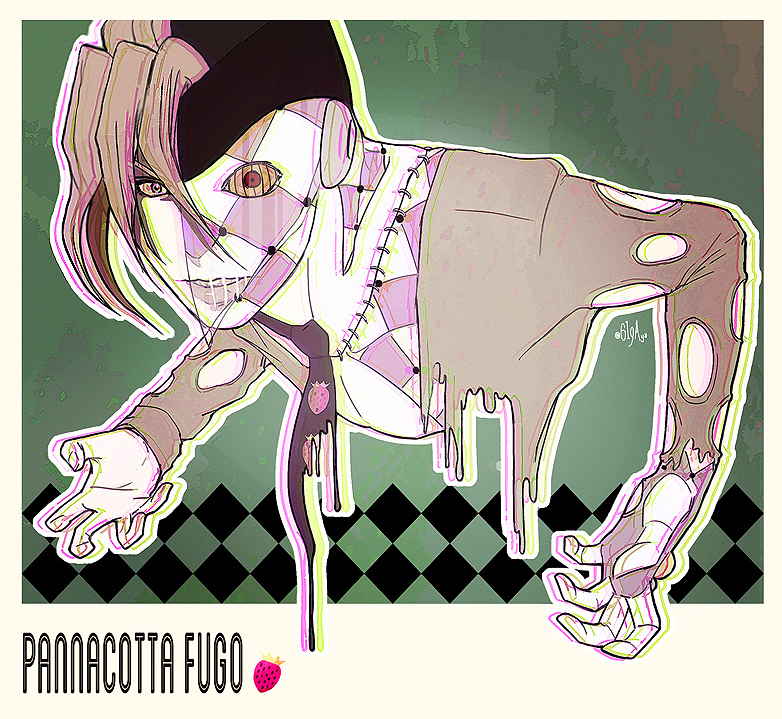 pannacotta fugo and purple haze (jojo no kimyou na bouken and 1 more) drawn by gia_(aya)