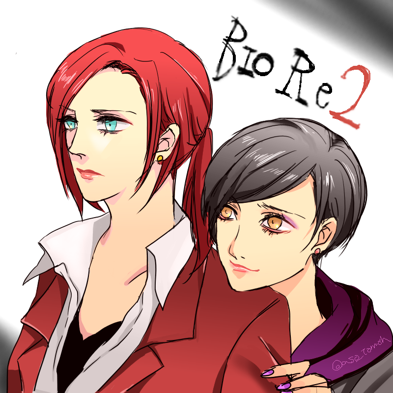 claire redfield and moira burton (resident evil and 1 more) drawn by asoukou