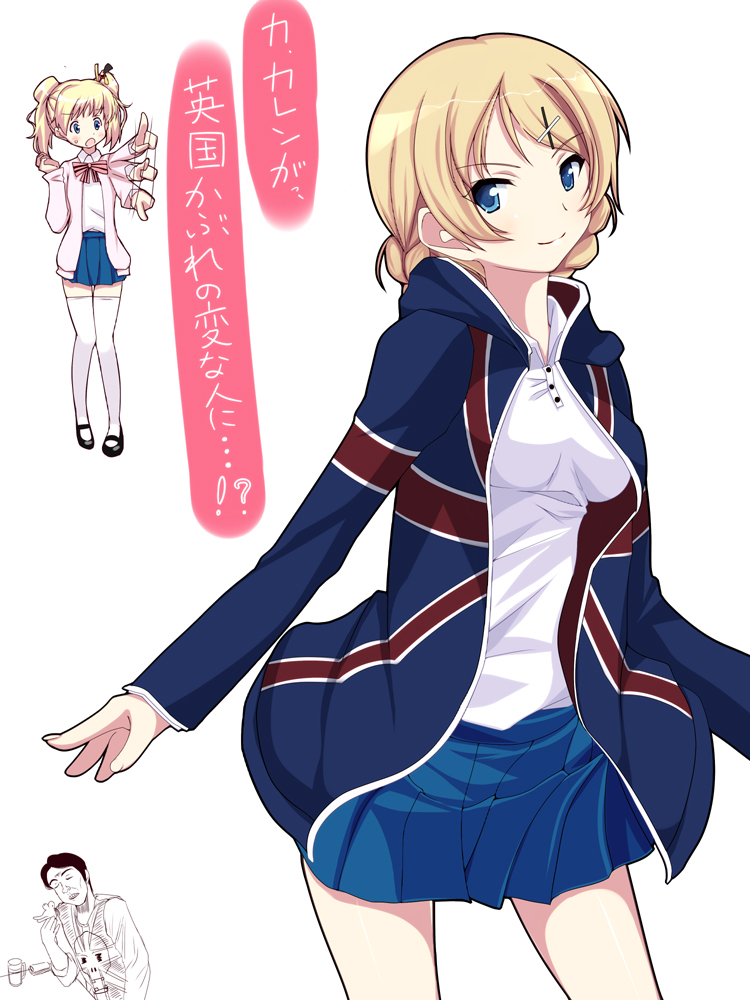 darjeeling, kujou karen, and alice cartelet (girls und panzer and 1 more) drawn by nksk