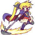 fate testarossa and bardiche (lyrical nanoha and 1 more) drawn by yoshihiko_(eris0424)