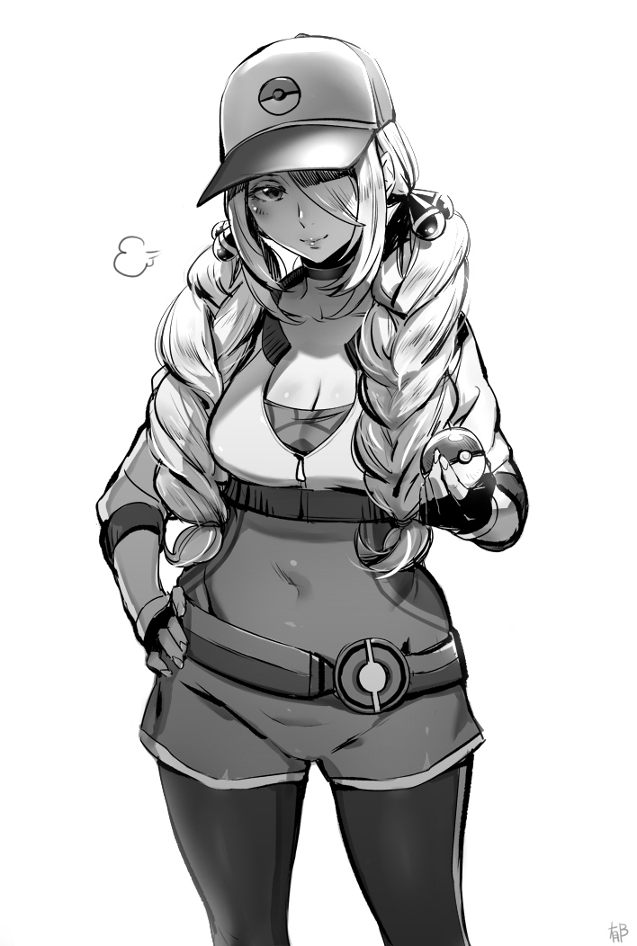cynthia and female protagonist (pokemon and 2 more) drawn by ikuchan_kaoru