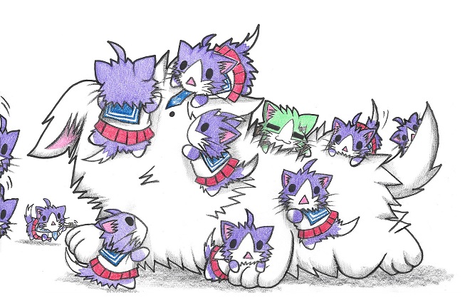 admiral, suzuya, non-human admiral, and sakawa (kantai collection) drawn by neko_kyo