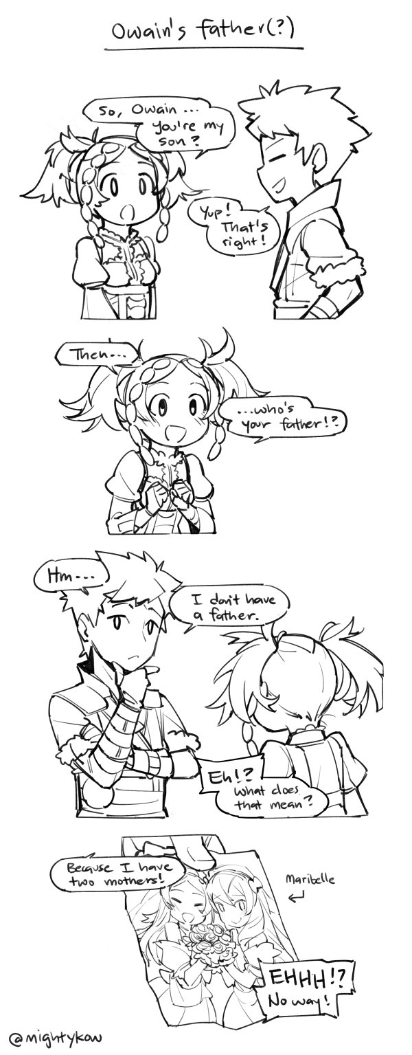 lissa, owain, and maribelle (fire emblem and 1 more) drawn by ge-b