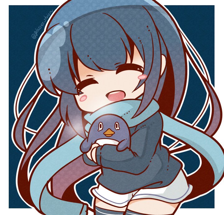 samidare and failure penguin (kantai collection) drawn by bloom2425