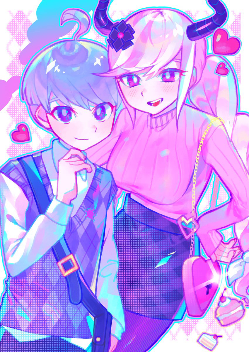 shinigami and yuma kokohead (master detective archives: rain code) drawn by iro_(mywife_sunny)