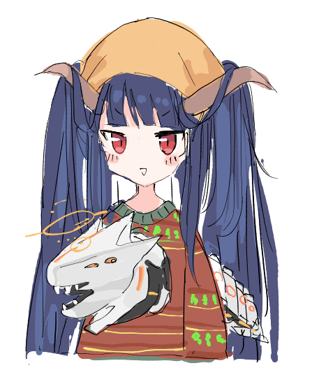 fuuka, binah, and chestburster (blue archive and 1 more) drawn by sanma_(tabet_)
