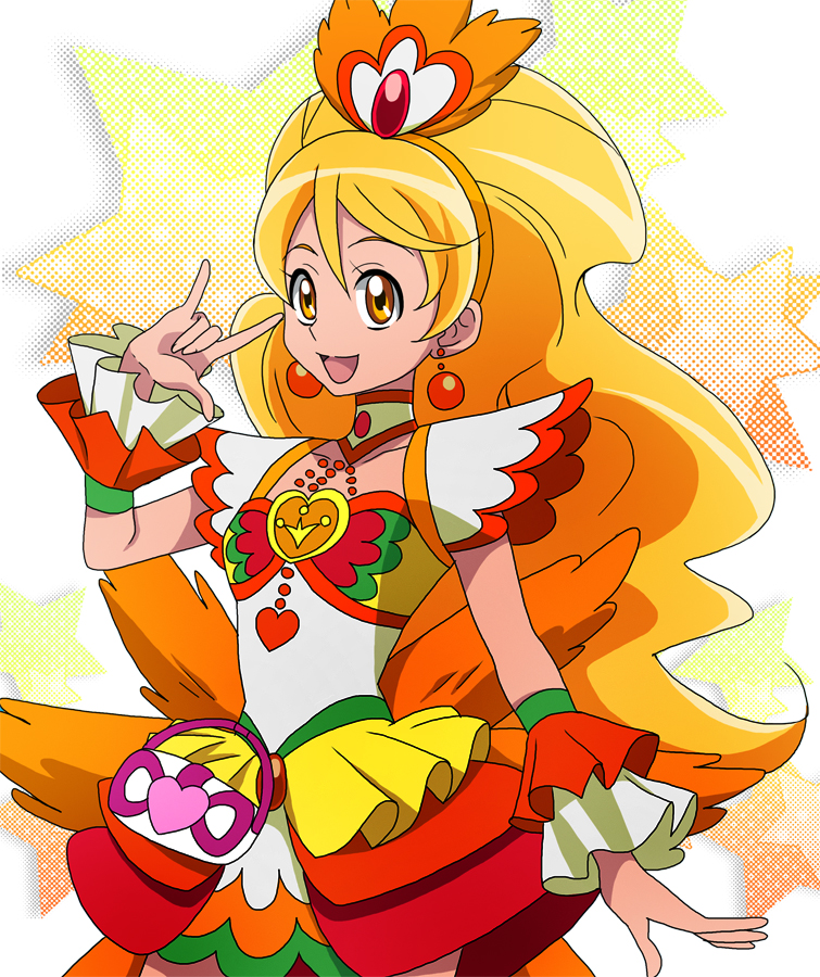 oomori yuuko and cure honey (precure and 1 more) drawn by masako_(sabotage-mode)