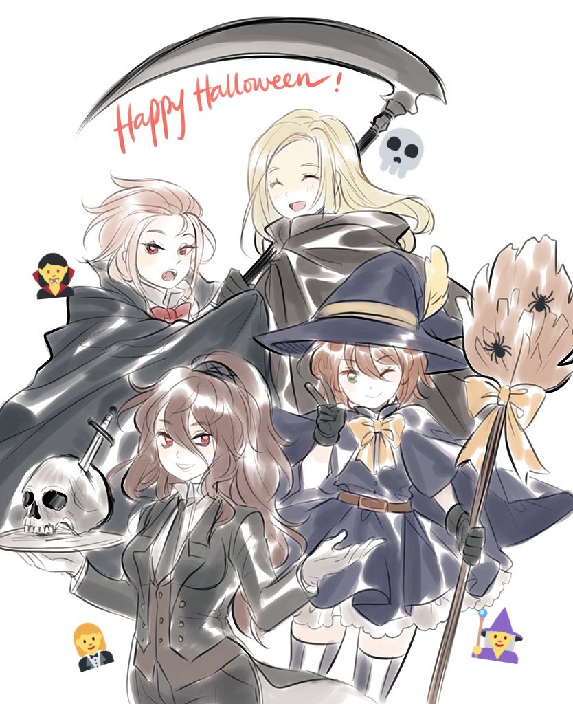 tressa colzione, ophilia clement, primrose azelhart, and h'aanit (octopath traveler and 1 more) drawn by aubz