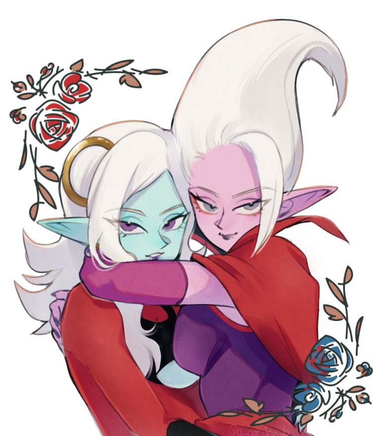 towa and dr. arinsu (dragon ball and 3 more) drawn by d_norainu_b