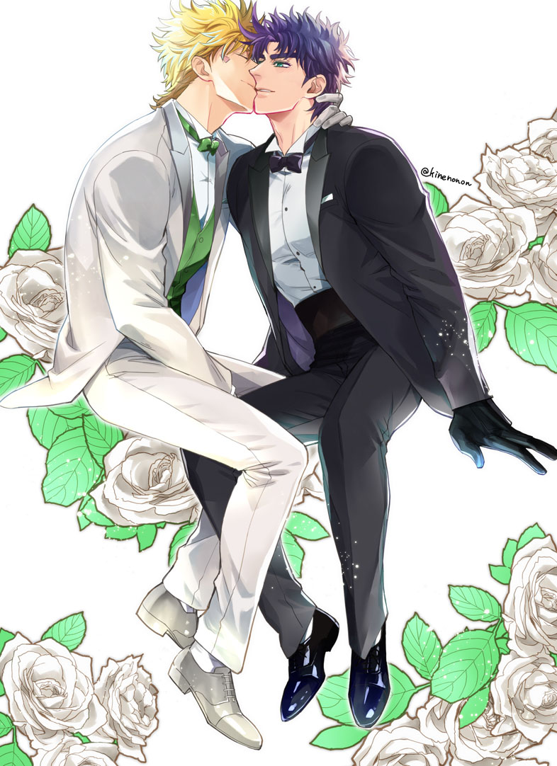 joseph joestar and caesar anthonio zeppeli (jojo no kimyou na bouken and 1 more) drawn by kine_(warabi_mk501)