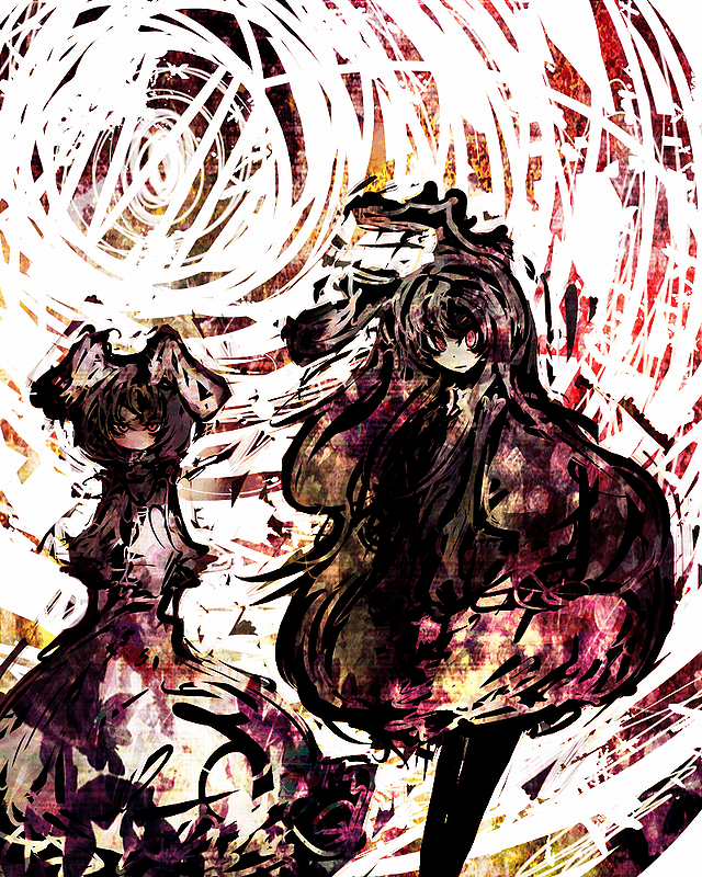 reisen udongein inaba and inaba tewi (touhou) drawn by f7(eiki)