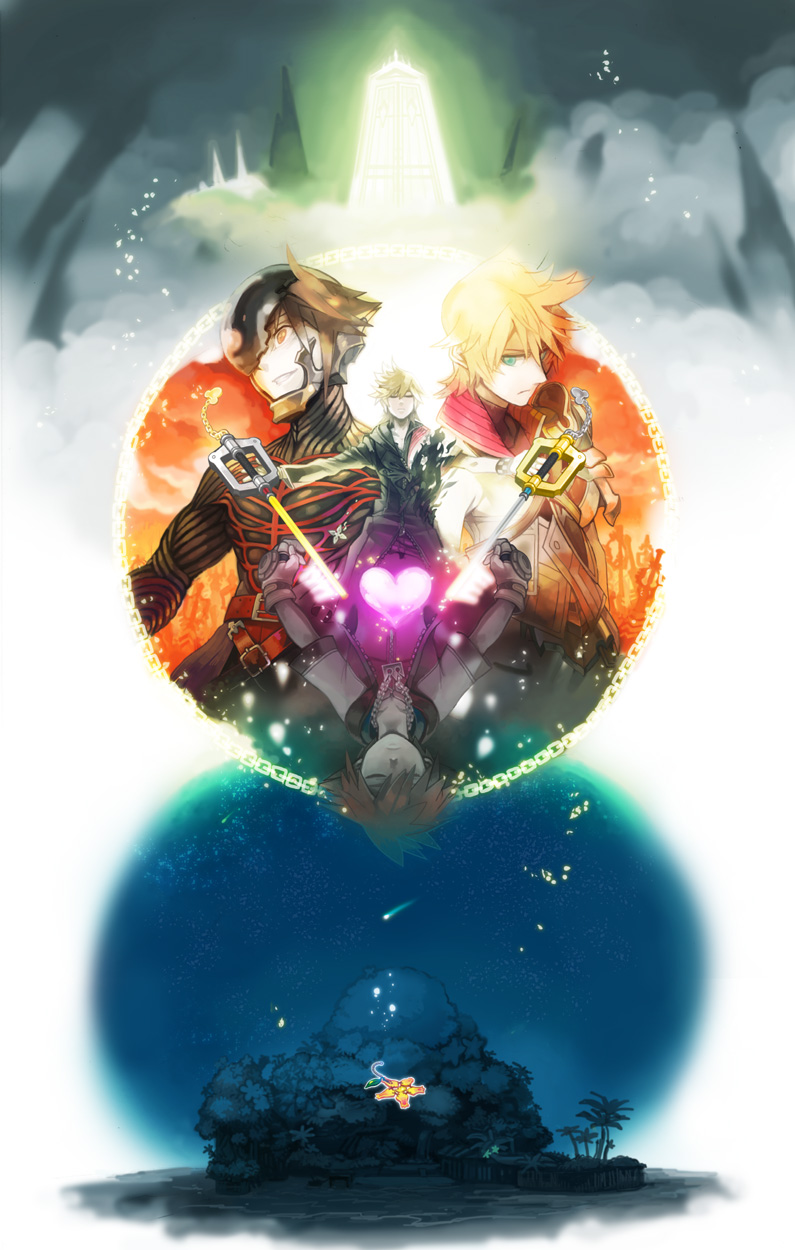 sora, roxas, ventus, and vanitas (kingdom hearts and 1 more) drawn by orange7sky
