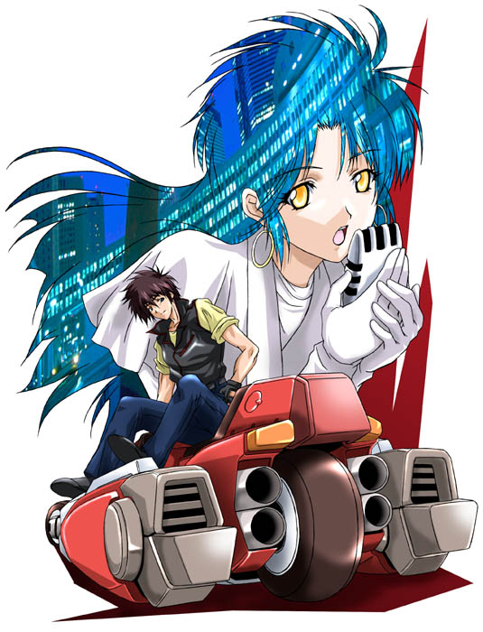 tokimatsuri eve, garland, and yahagi shougo (megazone 23) drawn by mikage_nao