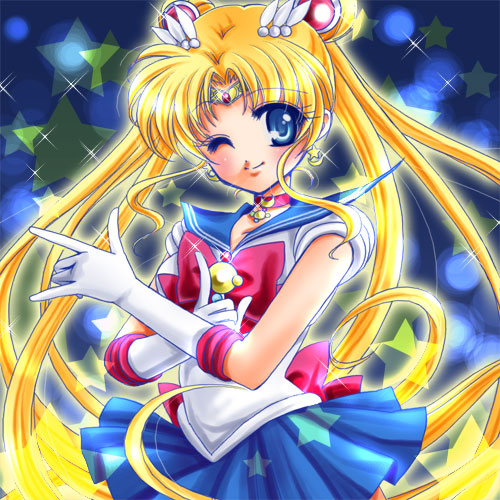 tsukino usagi and sailor moon (bishoujo senshi sailor moon) drawn by shirataki_kaiseki