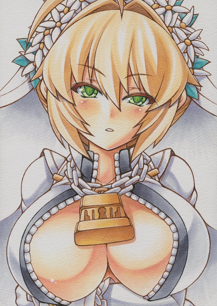 nero claudius (fate and 2 more) drawn by yutakasan-love