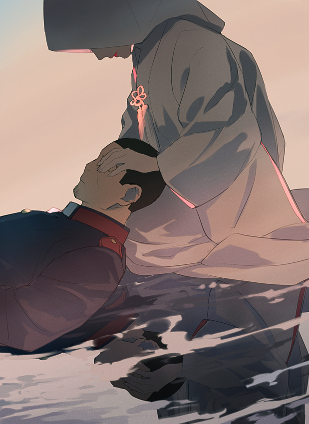tsukishima hajime and igogusa (golden kamuy) drawn by tr_(lauralauraluara)