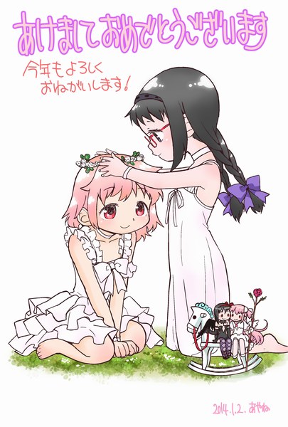akemi homura, kaname madoka, ultimate madoka, and akuma homura (mahou shoujo madoka magica and 1 more) drawn by ayanero_taicho