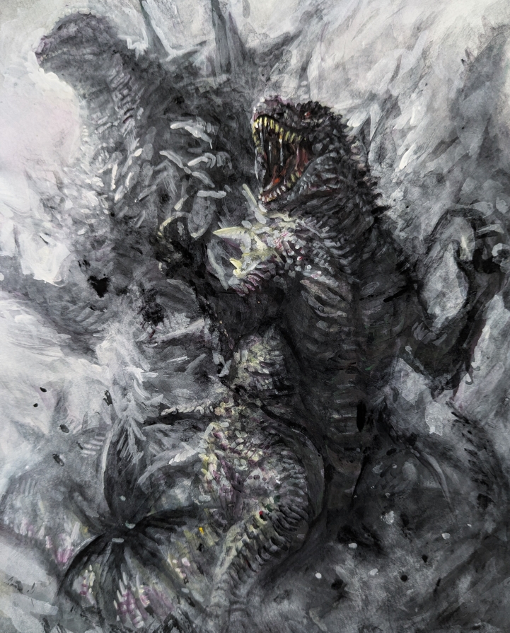 godzilla (godzilla and 1 more) drawn by g.n.a