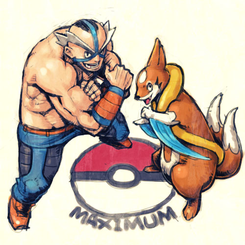 floatzel and crasher wake (pokemon and 1 more) drawn by meimaru_inuchiyo