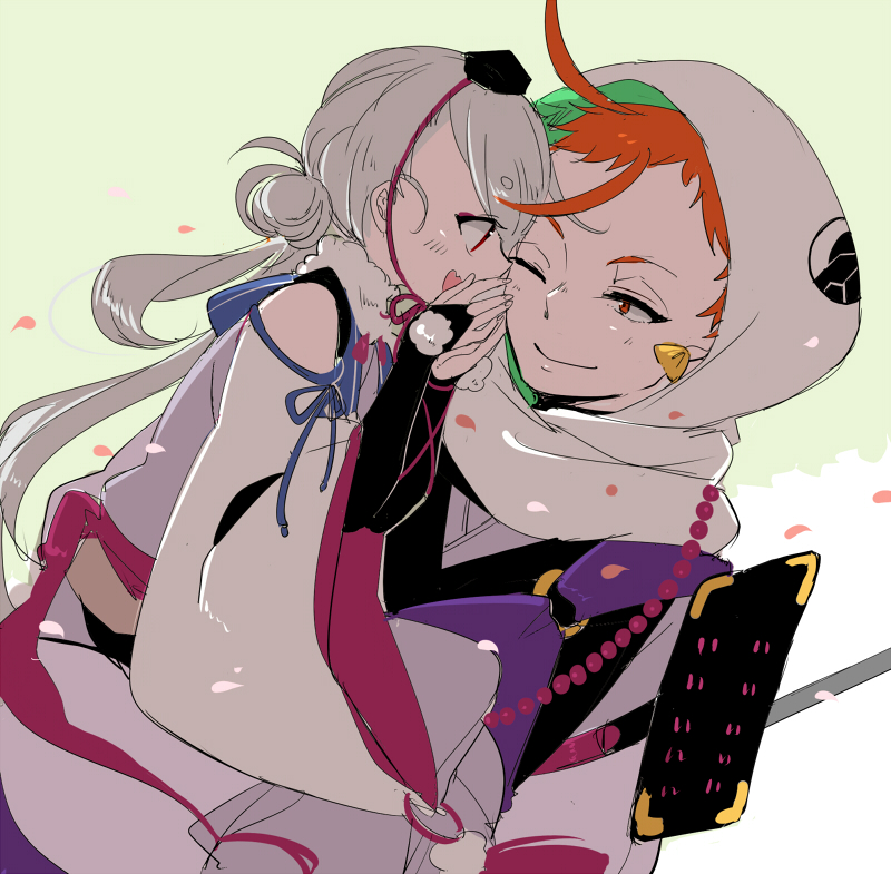 ima-no-tsurugi and iwatooshi (touken ranbu) drawn by sekimo