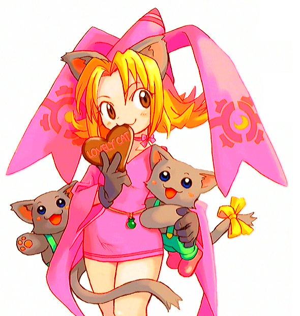 nyanko and myao (marl kingdom and 1 more) drawn by ryoji_(nomura_ryouji)