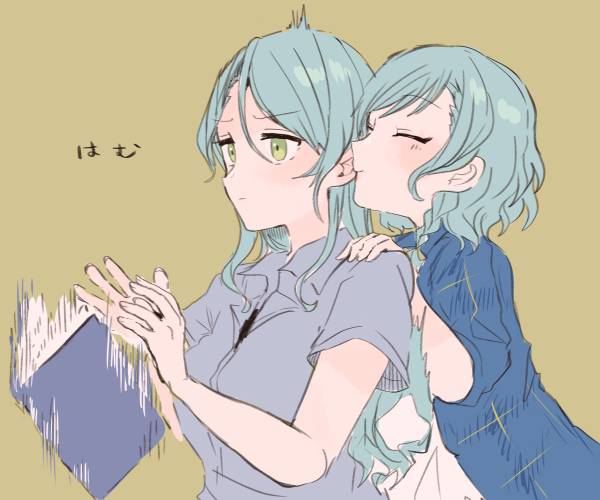 hikawa sayo and hikawa hina (bang dream!) drawn by itomugi-kun