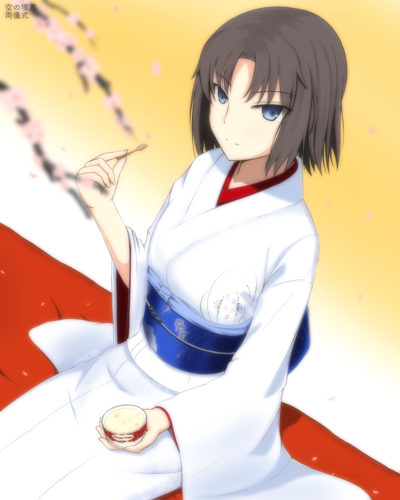 ryougi shiki and void shiki (kara no kyoukai) drawn by anshoiki